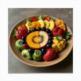 Default Create Unique Design Of Fruits In Beautiful Dish 1 Canvas Print