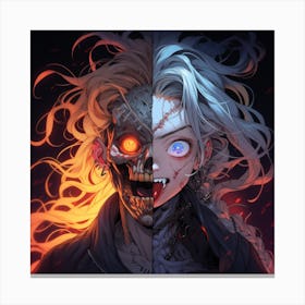 Zombie Girl manga Canvas Print