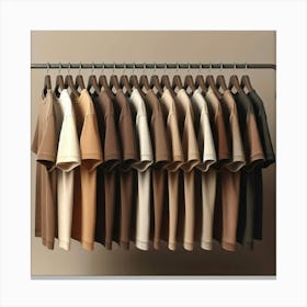 T - Shirt Rack Canvas Print