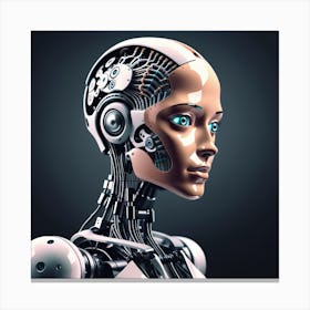 Cyborg Woman 40 Canvas Print