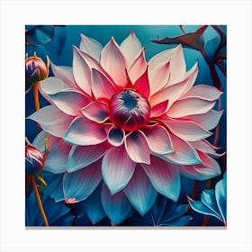 Dahlia Flower Canvas Print