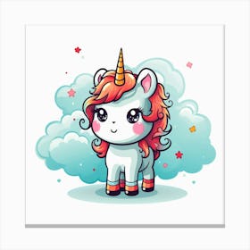 Cute Unicorn 535 Canvas Print