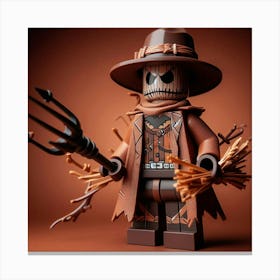 Scarecrow from Batman in Lego style 1 Canvas Print