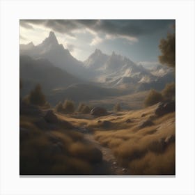 Mountain Landscape 37 Canvas Print