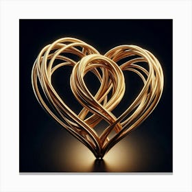 Heart Of Gold 1 Canvas Print