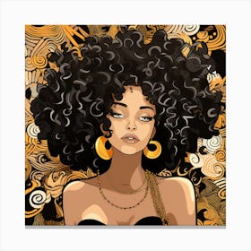 Afro Girl 21 Canvas Print