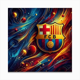 FC Barcelona Logo Wall Art 50 Canvas Print