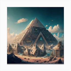 Pyramid City 2 Canvas Print