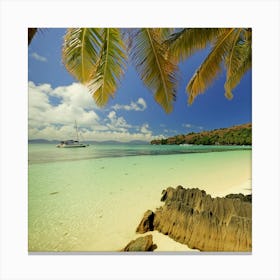 Tropical Beach - Beach Stock Videos & Royalty-Free Footage Canvas Print