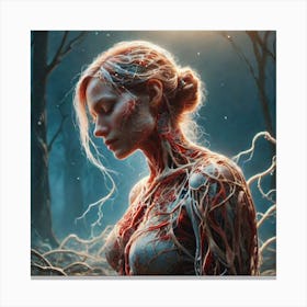 Woman In The Woods 17 Canvas Print