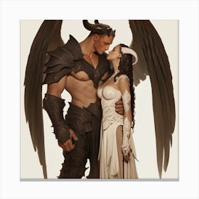 Angel And Demon 1 Canvas Print