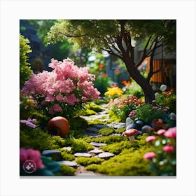 Mossy Garden Canvas Print