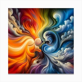 Love In The Sky Canvas Print