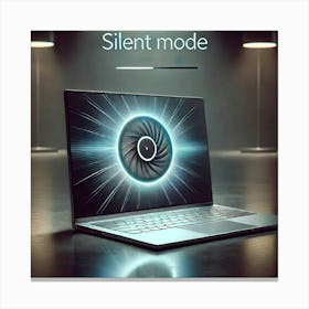 Sovereign Flame Laptop Silent Mode Canvas Print