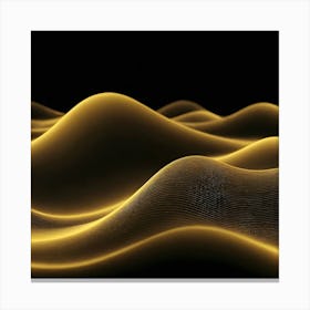 Golden Wave - Wave Stock Videos & Royalty-Free Footage Canvas Print