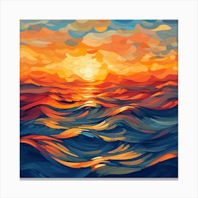 Sunset Painting Canvas Print