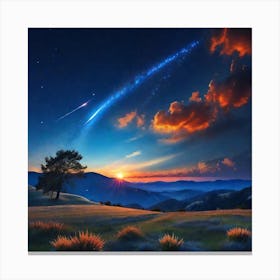 Sky At Night Canvas Print