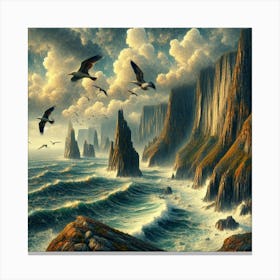 Stormy Seascape Canvas Print