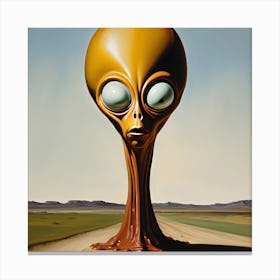 Alien Head Canvas Print