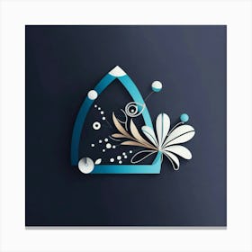 Abstract Flower Design Canvas Print