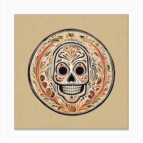 Day Of The Dead Skull 63 Canvas Print