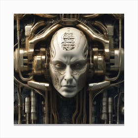 Robot Head 51 Canvas Print