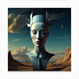 Woman In The Desert 1 Canvas Print