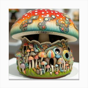 Mushroom House Canvas Print