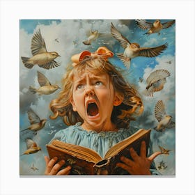 Melody of a Story Unfolding. Hyperrealist Fantasy Image Canvas Print