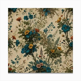 Floral Wallpaper 6 Canvas Print