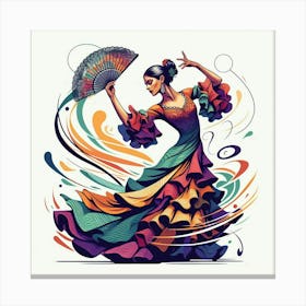 Flamenco Dancer 3 Canvas Print