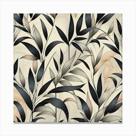 Bamboo leaves 1 Canvas Print