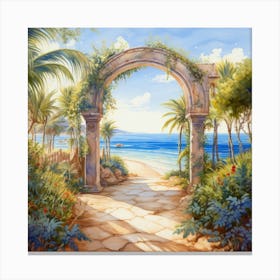 Archway To The Beach 1 Canvas Print