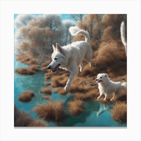 418858 A Clear Picture Of A Dog With Thick White Fur He R Xl 1024 V1 0 Canvas Print