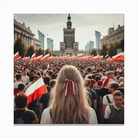 Poland Protests Canvas Print