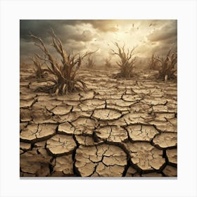 Dry Landscape 10 Canvas Print