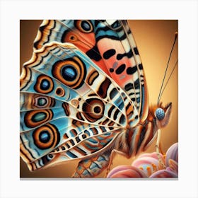 Footprint Butterfly Art 2 Canvas Print