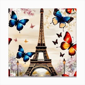 Butterfly Paris 2 Canvas Print