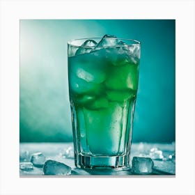 Drink Ice Cube Canvas Print