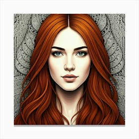 Red Haired Girl 1 Canvas Print