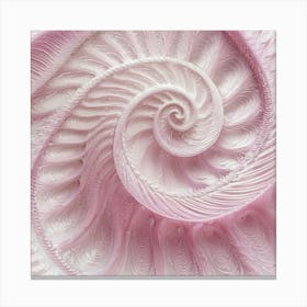 Pink And White Swirl Toile