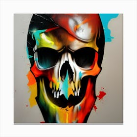 Skull Painting Canvas Print