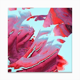 Swipe To Red Canvas Print