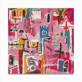 Pink City 3 Canvas Print