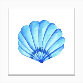 Blue Seashell Canvas Print