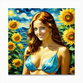 Sunflowers dyy Canvas Print