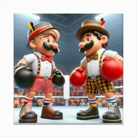Boxing Match 8 Canvas Print