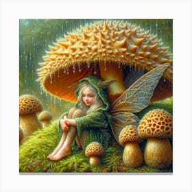 Fairy In The Rain 3 Canvas Print