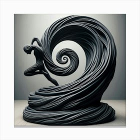 Wave Sculpture Canvas Print