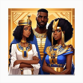 Egyptian Family Portrait Canvas Print